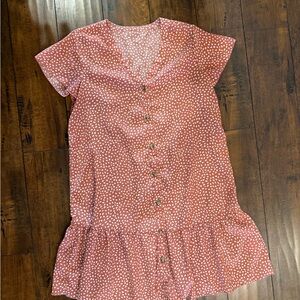 Pink Polka Dot Dress
